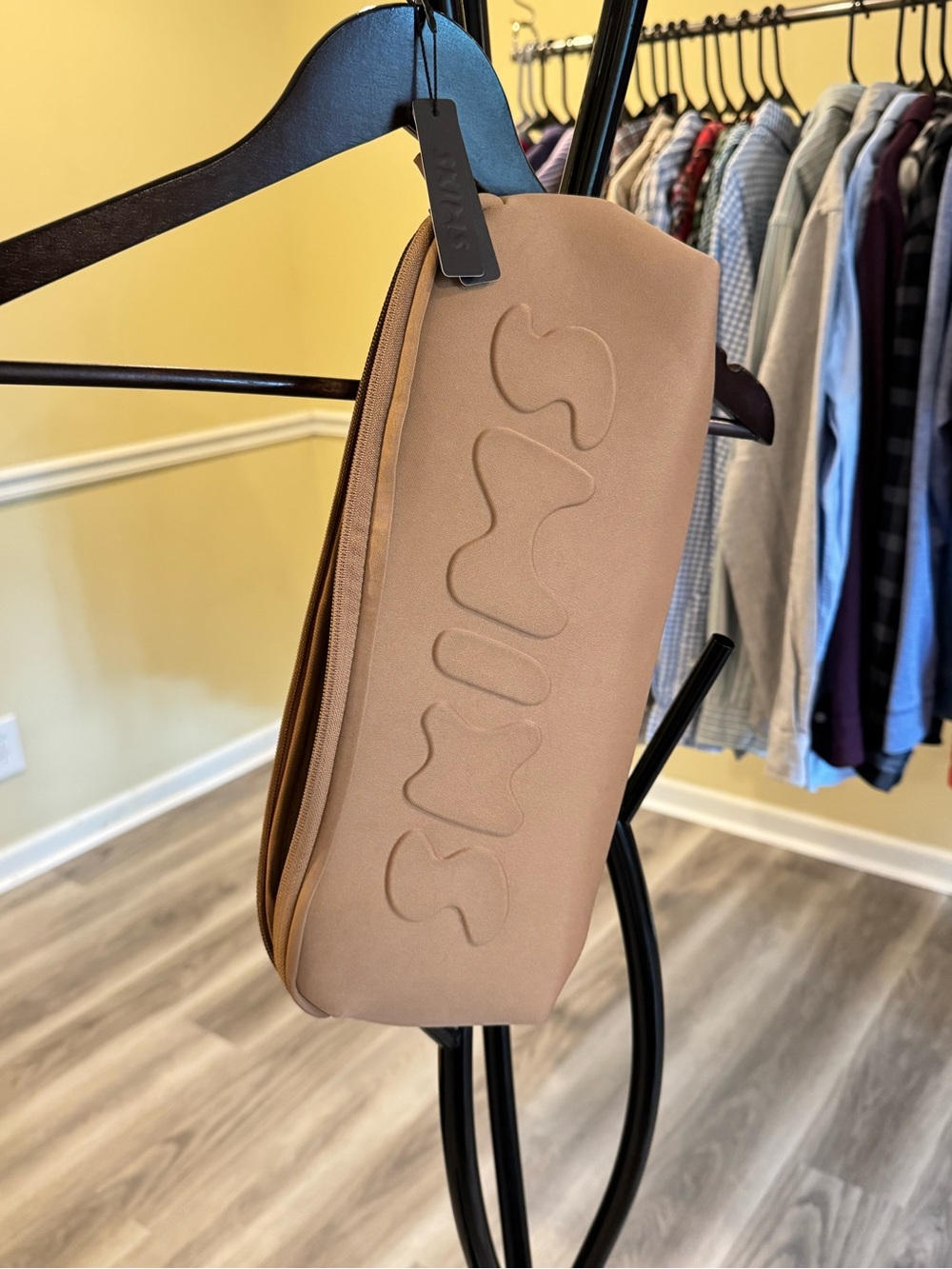 SKIMS Tan Makeup Bag